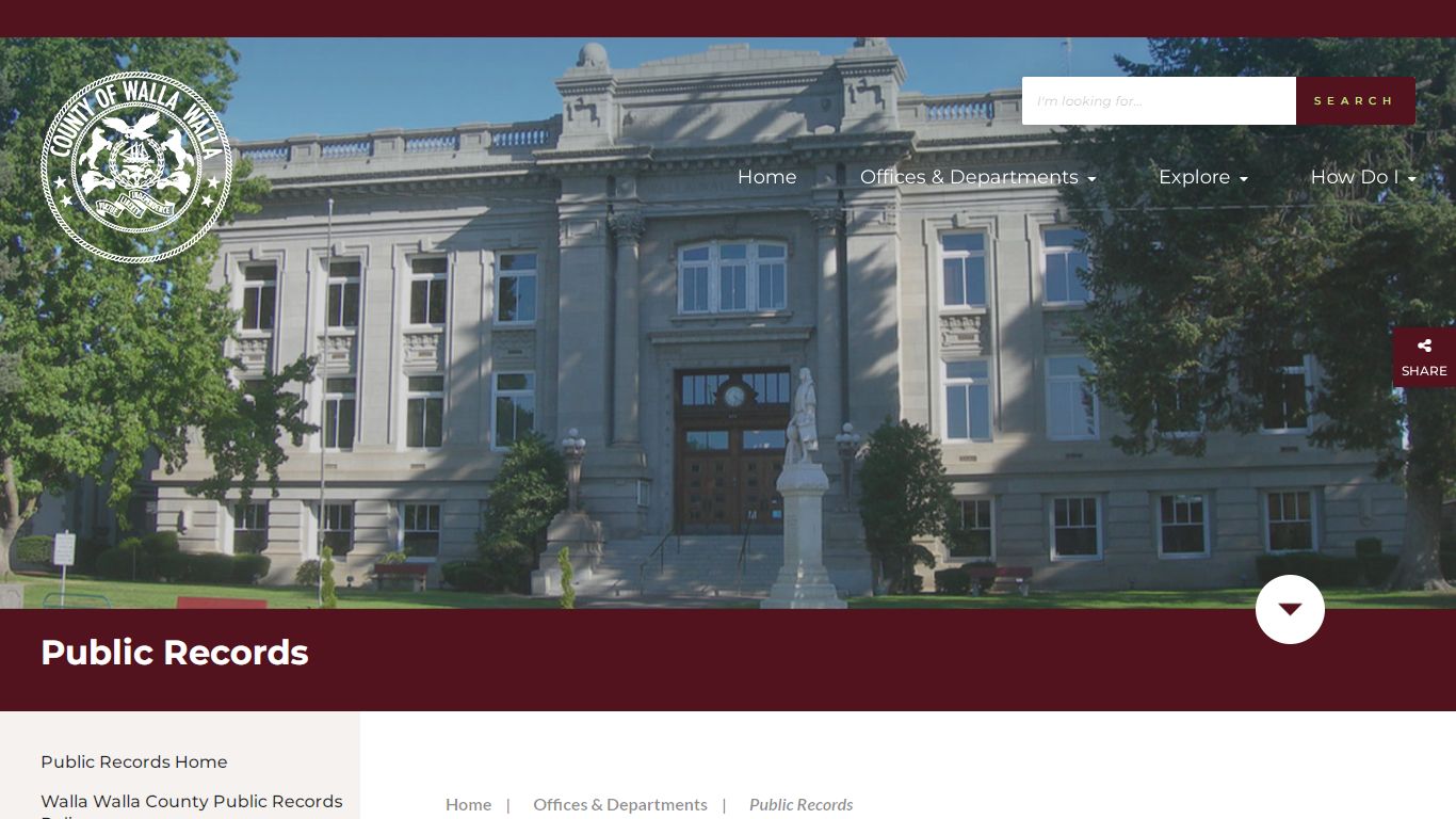 Public Records - Welcome to Walla Walla County